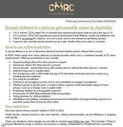 Fact Sheet: Sexual Violence Fact Sheet: Sexual Violence