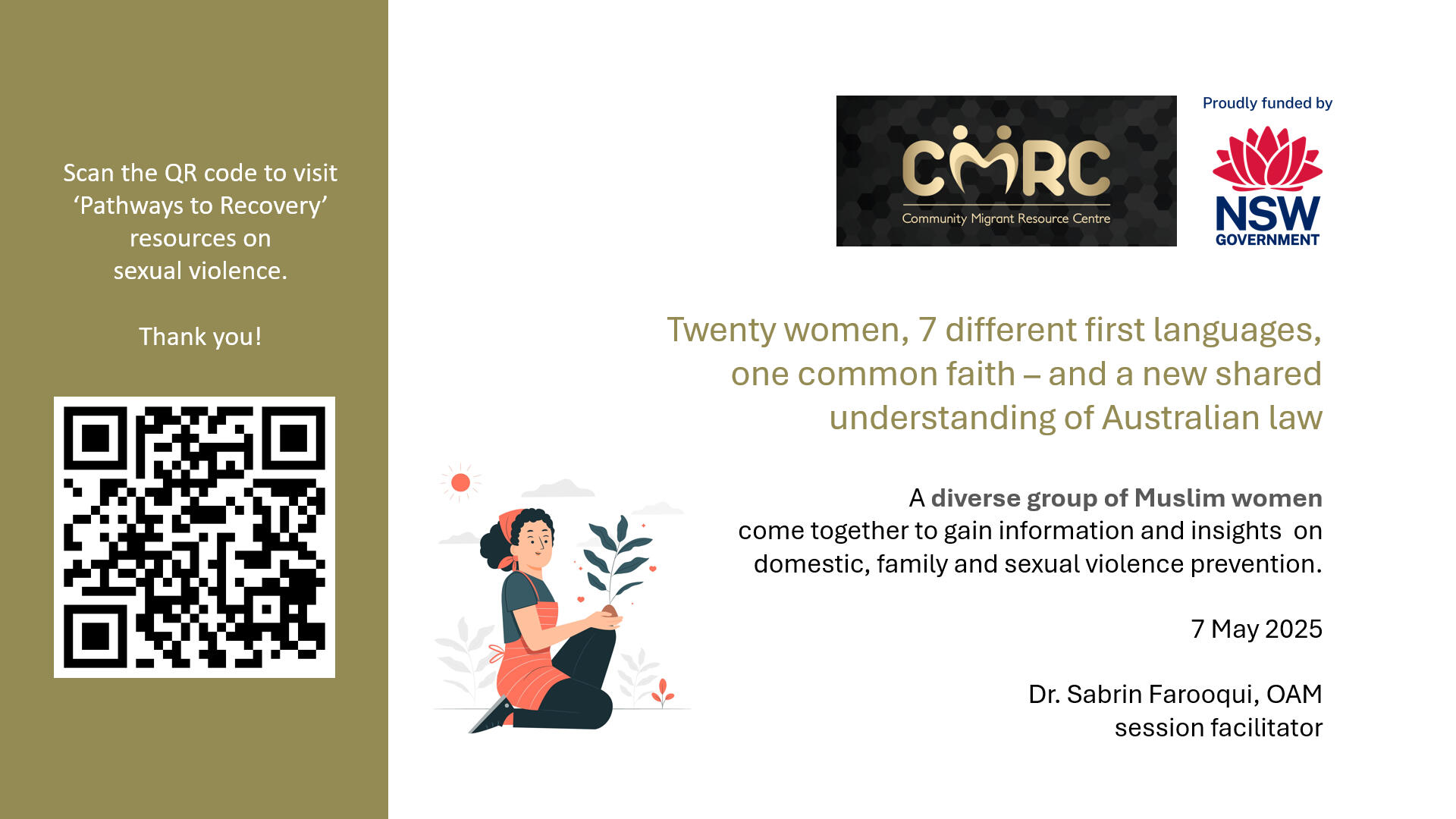 Twenty women, 7 different first languages, one common faith - and a new shared understanding of Australian law
