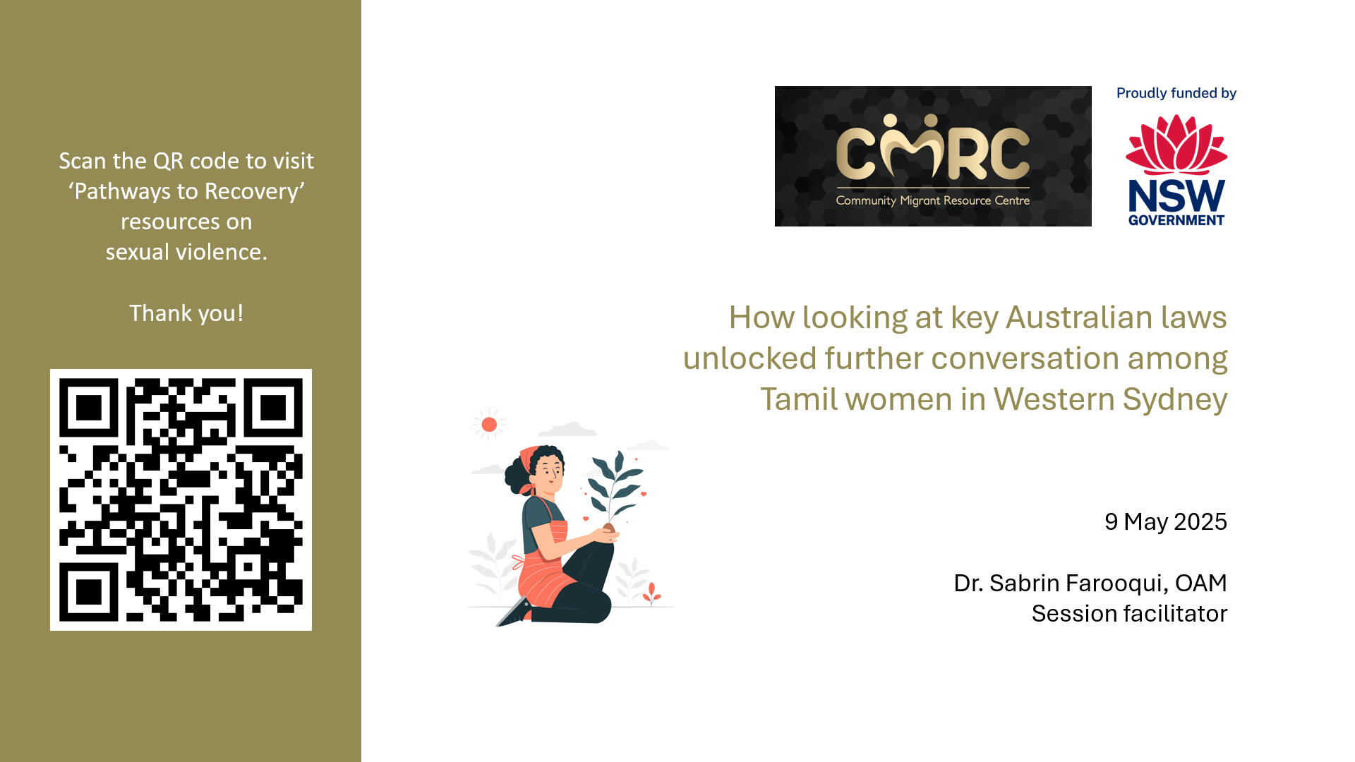 How looking at key Australian laws unlocked further conversation among Tamil women in Western Sydney